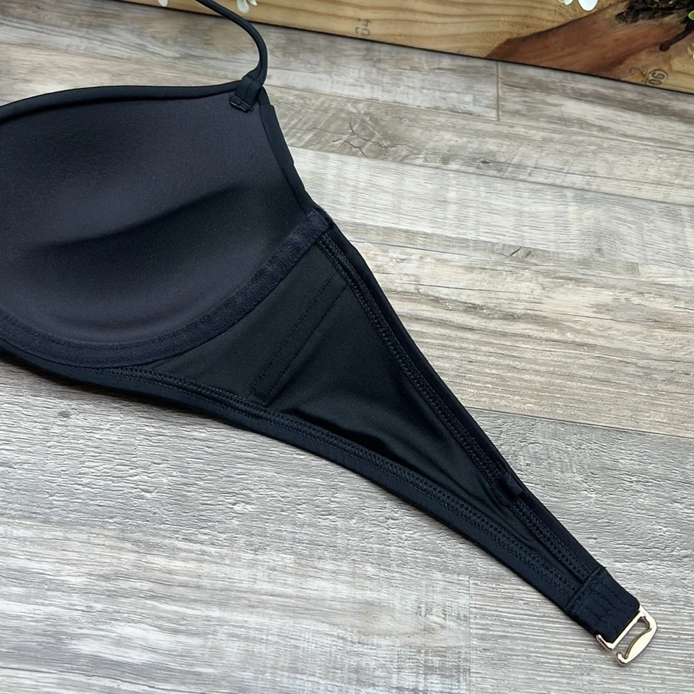 Victoria’s Secret Black Bra Bikini Top 34C NEW - Picture 9 of 12